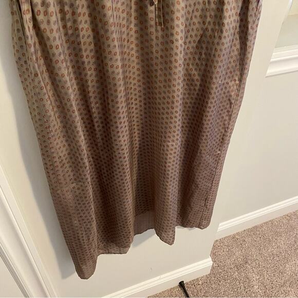 Matta NY Gray Silk Floral MIDI Dress S/M - Picture 8 of 9